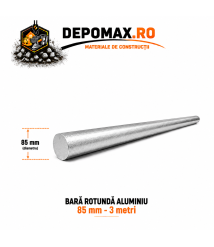 Bara rotunda aluminiu 85 mm, 3 metri, EN AW-2007 Bara rotunda aluminiu 85 mm, 3 metri, EN AW-2007